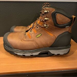 Keen Camden Men’s Brown Waterproof 6”Carbon Fiber Toe Utility Work Boots 15 D